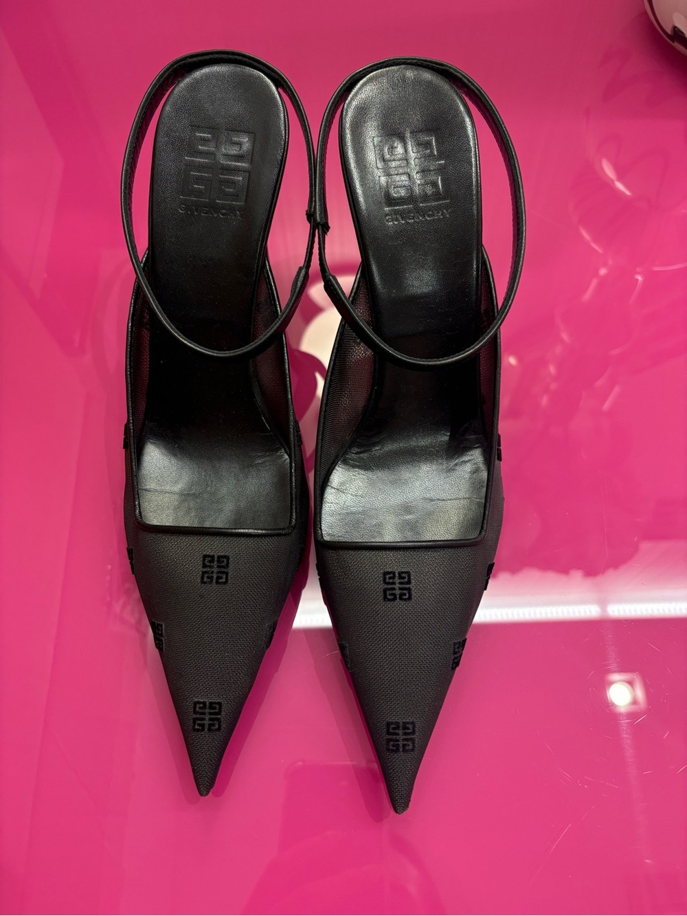 Givenchy mesh printed mule